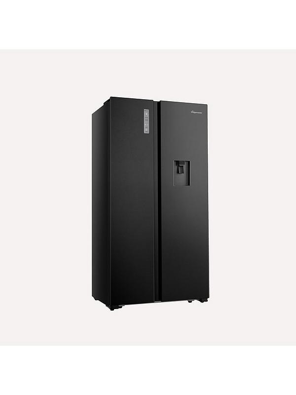 Fridgemaster MS91520DEB 90cm Wide Side by Side, American Fridge Freezer - Black - Image 4